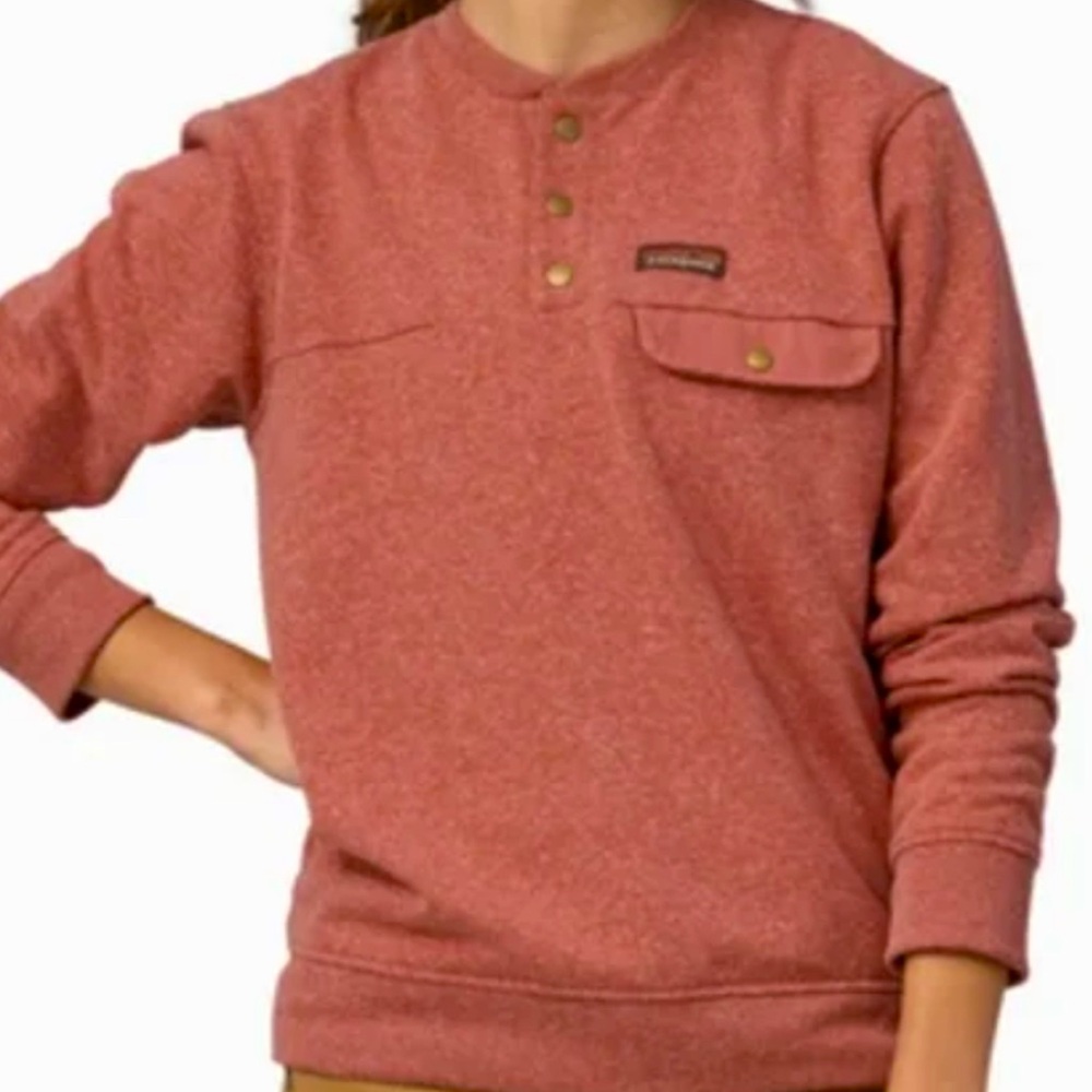Patagonia Brick Red Henley Pullover